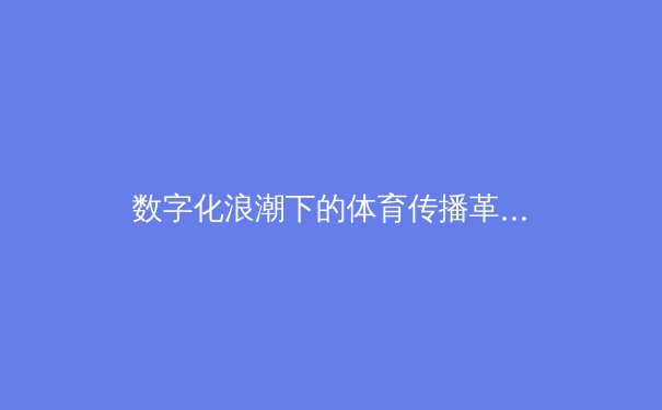 数字化浪潮下的体育传播革命：浅直播如何重塑观赛体验 - 2